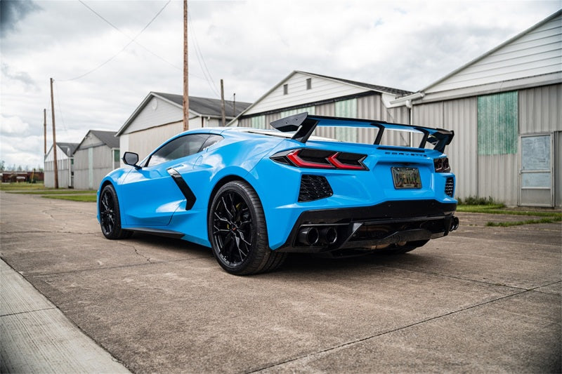CORSA Performance Corsa 20-25 Chevrolet Corvette C8 RWD 4.5in Carbon Fiber Black PVD Tip Kit (For Corsa Exhaust Only)
