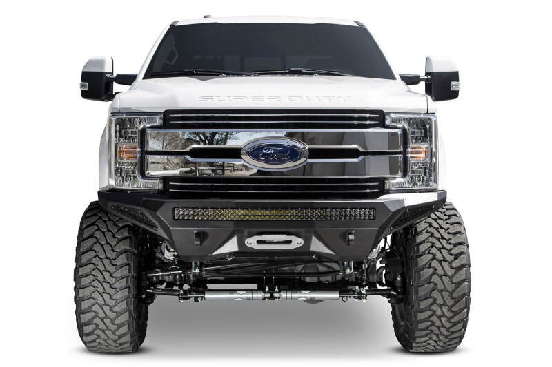 Addictive Desert Designs 17-18 Ford F-250 Super Duty Stealth Fighter Front Bumper w/ Winch Mounts