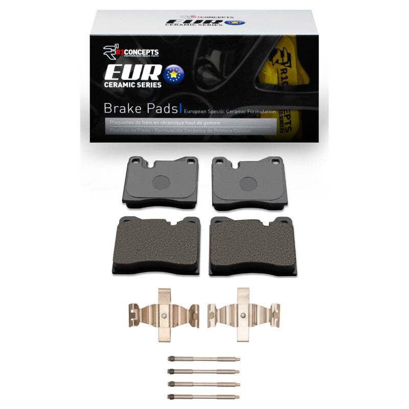 R1 Concepts R1 87-88 BMW M6 Front Euro Ceramic Pads & Hardware Kit