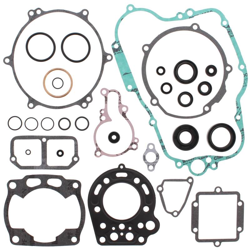 Vertex Pistons Vertex Gaskets 90-91 Kawasaki KX125 Complete Gasket Kit w/ Oil Seals