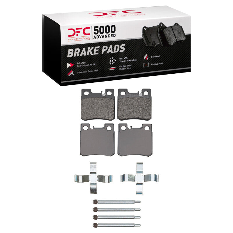 DFC 93-95 Mercedes-Benz E320 Rear 5000 Advanced Low Metallic Brake Pads and Hardware Kit