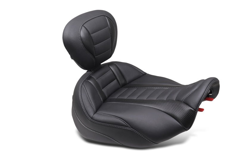 Mustang Motorcycle Mustang 23-24 HD CVO Road Glide(ST), 2024 Rd Glide and Street Glide Deluxe Touring Solo Seat - Black