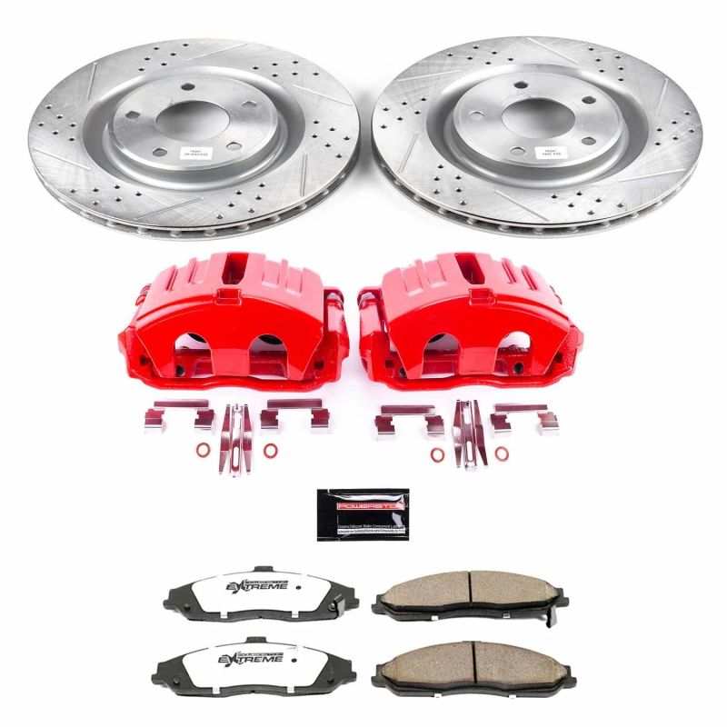 PowerStop Power Stop 05-13 Chevrolet Corvette Front Z26 Street Warrior Brake Kit w/Calipers