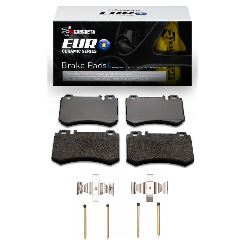 R1 Concepts R1 07-13 Mercedes-Benz S600 Rear Euro Ceramic Pads & Hardware Kit