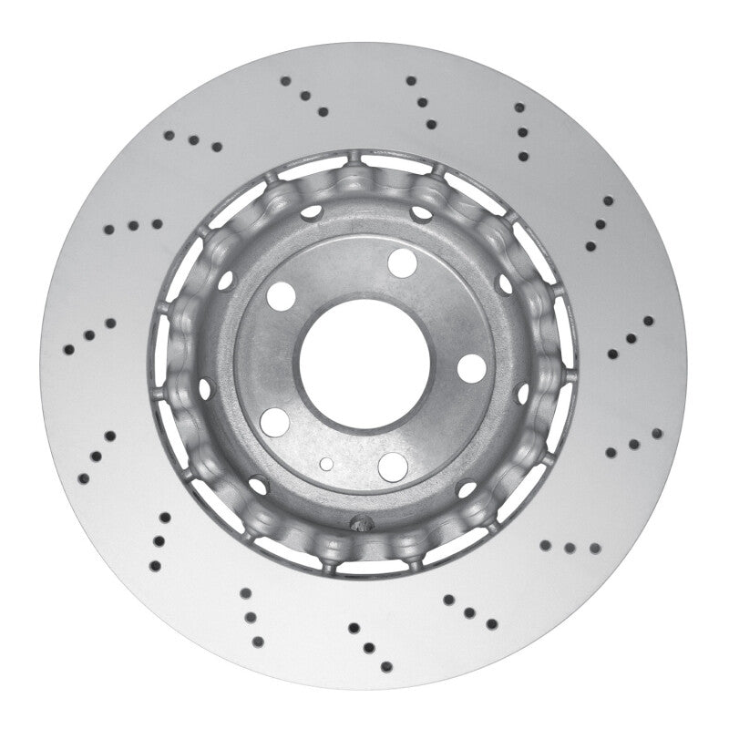 DFC 07-08 Audi RS4 Left Rear Drilled Hi-Carbon Alloy Geomet Coated Rotor