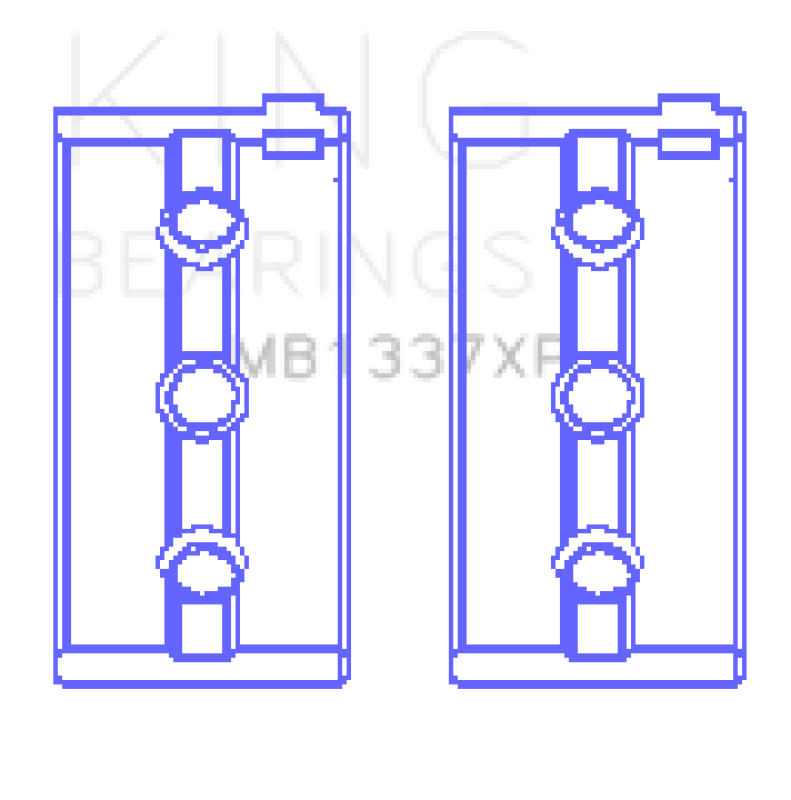 King Engine Bearings Kawasaki ZX-14 (2006-2011) #2/4 (Size +0.25mm) Main Bearing Set