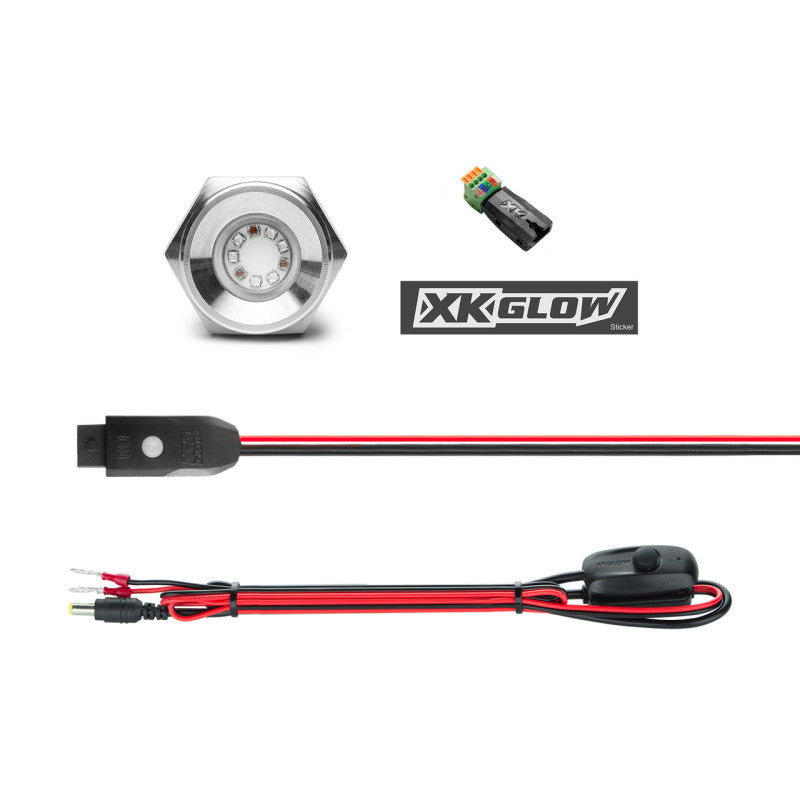 XKGLOW XK Glow RGB LED DRAIN PLUG LIGHT KIT FOR BOAT 1PC 13W