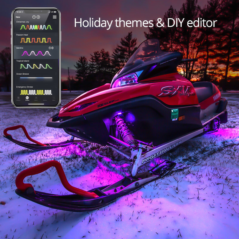 XKGLOW XK Glow LED Snowmobile Accent Light Kits XKchrome Smartphone App (Standard)