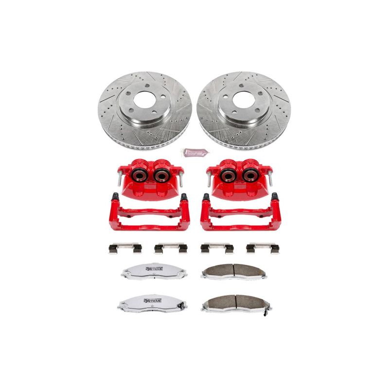 PowerStop Power Stop 98-02 Chevrolet Camaro Front Z26 Street Warrior Brake Kit w/Calipers