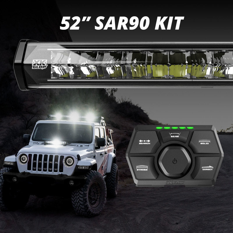 XKGLOW XK Glow SAR90 Light Bar Kit Emergency Search and Rescue Light System 52In