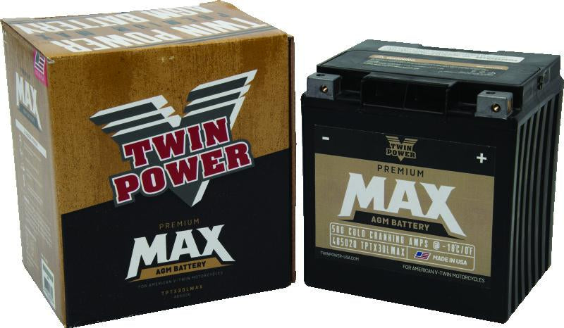 TwinPower Twin Power GYZ-32HL Premium MAX Battery Replaces H-D 66010-97A Made in USA 500 CCA