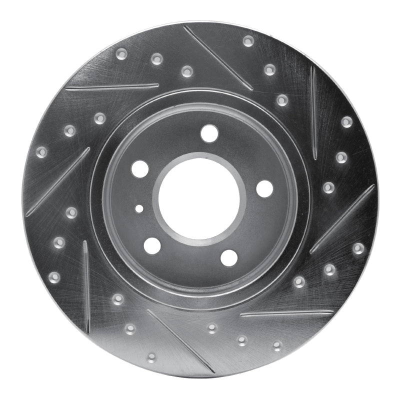 R1 Concepts R1 05-05 Buick TERRAZA Rear Left Drilled & Slotted Silver Brake Rotor