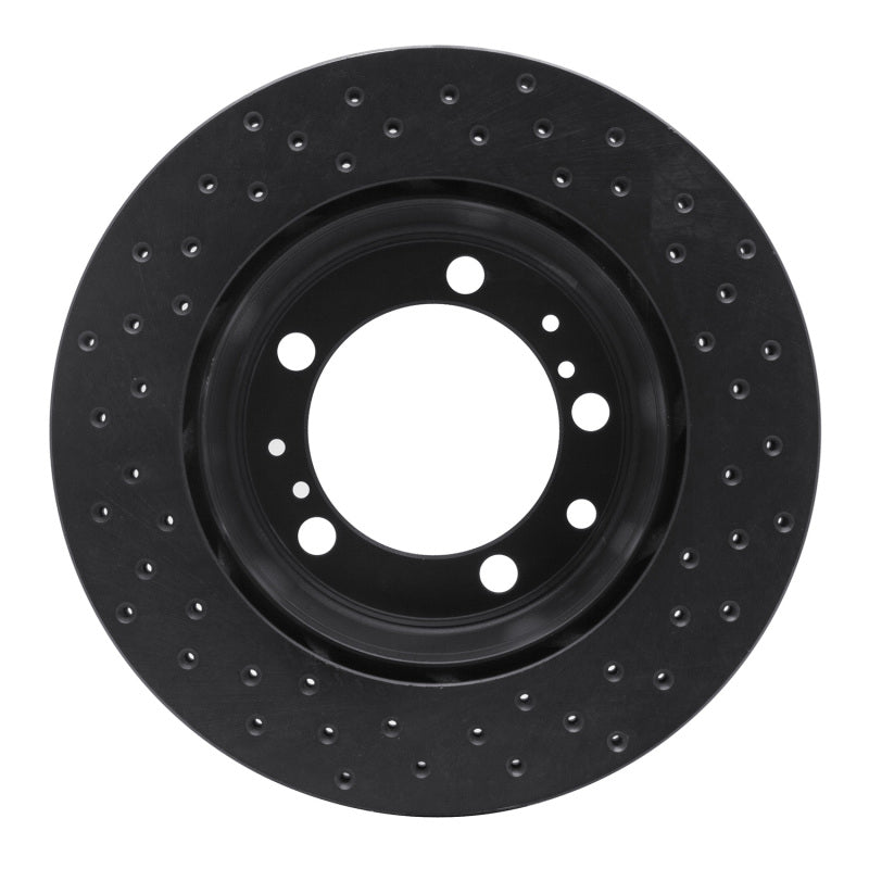 R1 Concepts R1 91-97 Porsche 911 Rear Left Drilled Black Brake Rotor