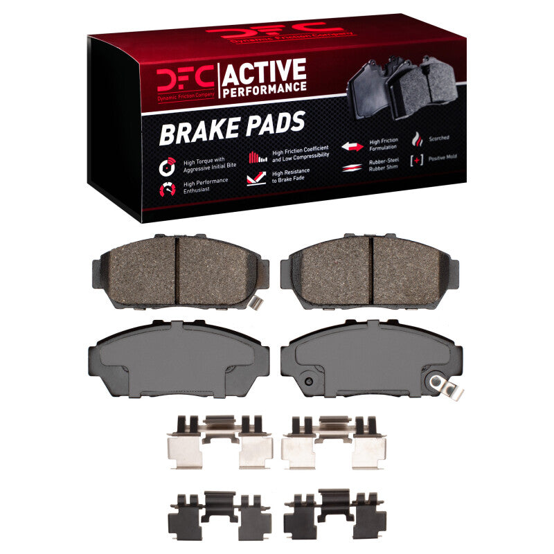 DFC 93-01 Acura Integra Front Active Performance Pads and Hardware Kit