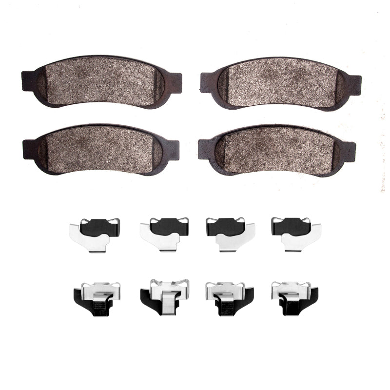 R1 Concepts R1 2010-2012 Ford F-350 Super Duty 2WD Rear R1 Semi Met Pads & Hardware Kit