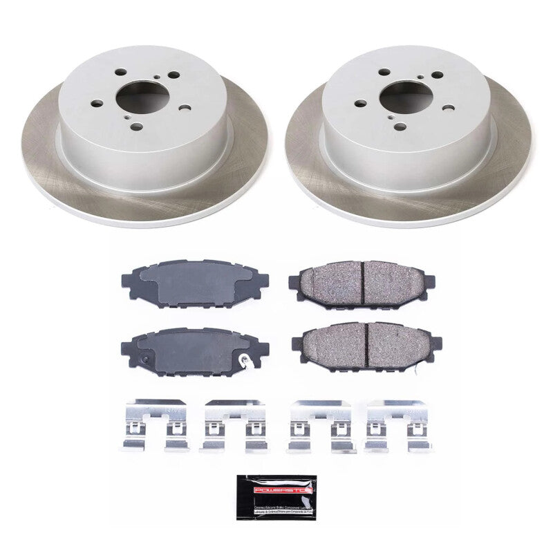 PowerStop Power Stop 05-09 Subaru Outback Rear Semi-Coated Rotor Kit