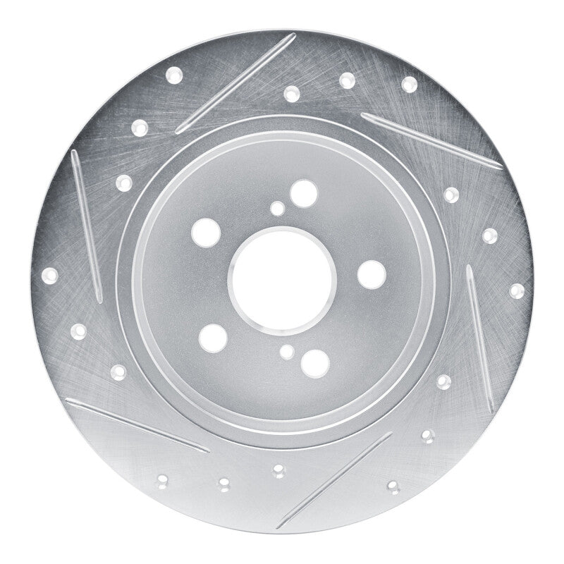 R1 Concepts R1 19-25 Toyota Corolla (Mexico) Rear Right Drilled & Slotted Silver Brake Rotor