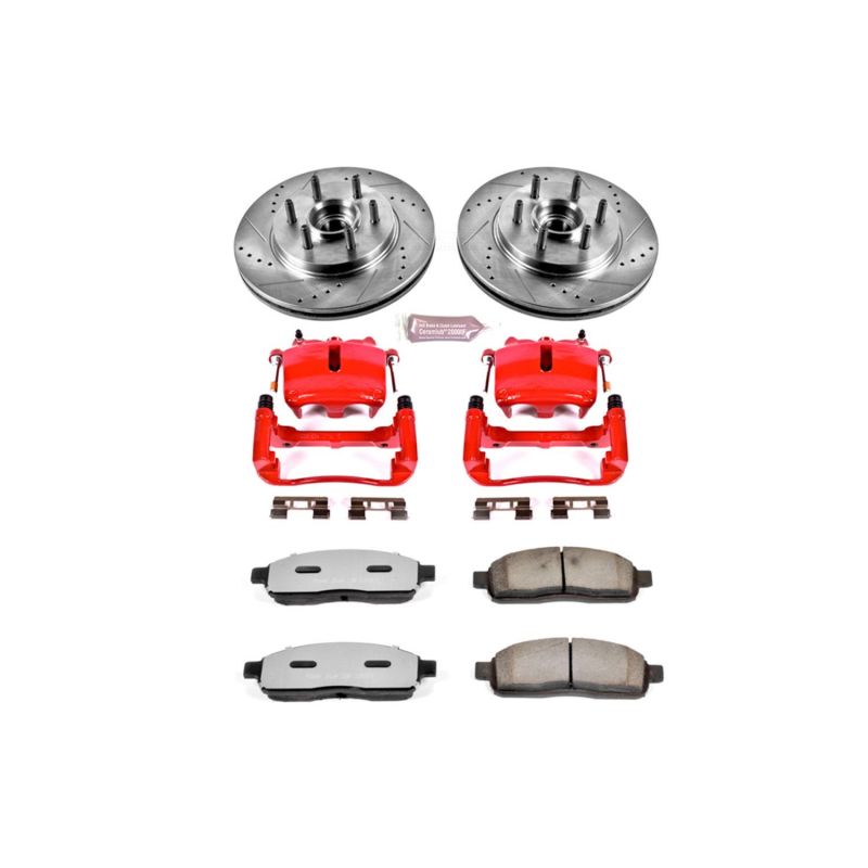 PowerStop Power Stop 05-08 Ford F-150 Front Z36 Truck & Tow Kit w/Cals