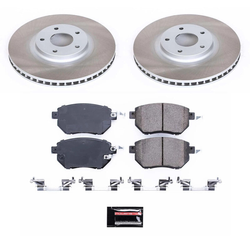 PowerStop Power Stop 09-11 Nissan Murano Front Semi-Coated Rotor Kit