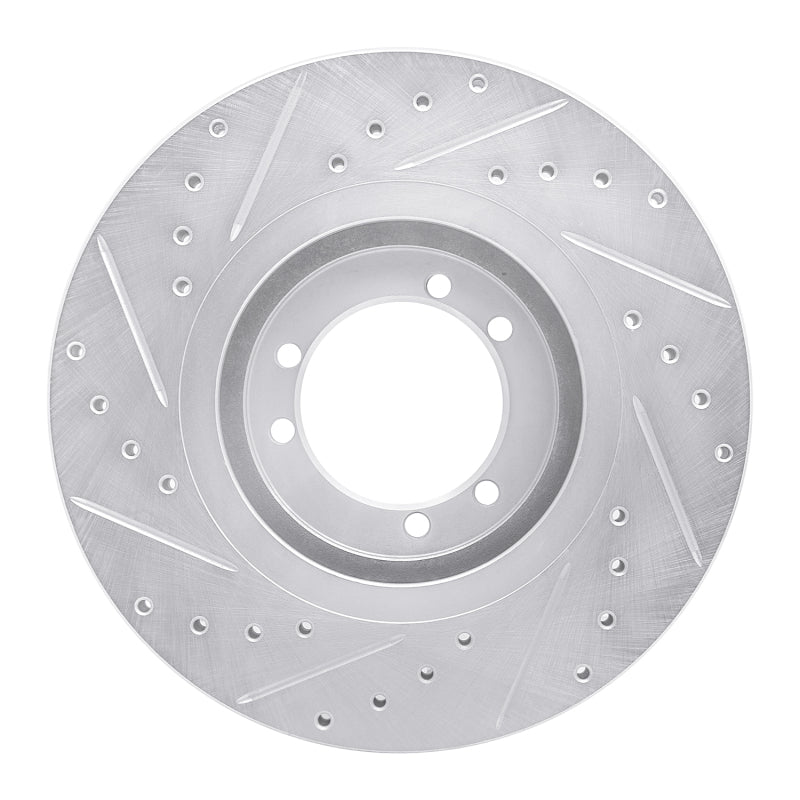 R1 Concepts R1 96-06 Hummer H1 Front Right Rear Right Drilled & Slotted Silver Brake Rotor