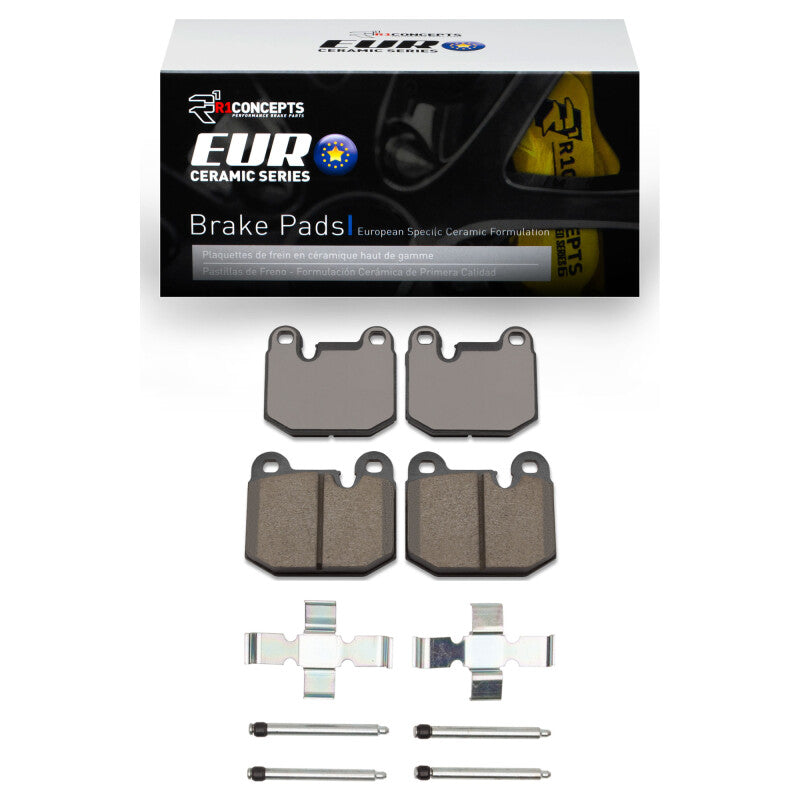 R1 Concepts R1 77-83 BMW 320I (USA/Canada) Front Euro Ceramic Pads & Hardware Kit