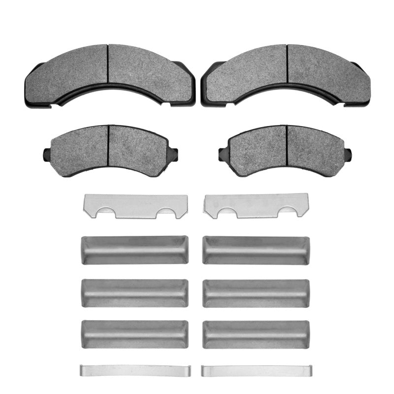 R1 Concepts R1 97-99 Chevrolet P30 Front/Rear Semi Met Pads & Hardware Kit