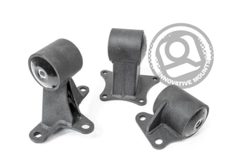 Innovative Mounts Innovative 94-97 Accord F-Series Black Steel Mounts 95A Bushings (EX Chassis)