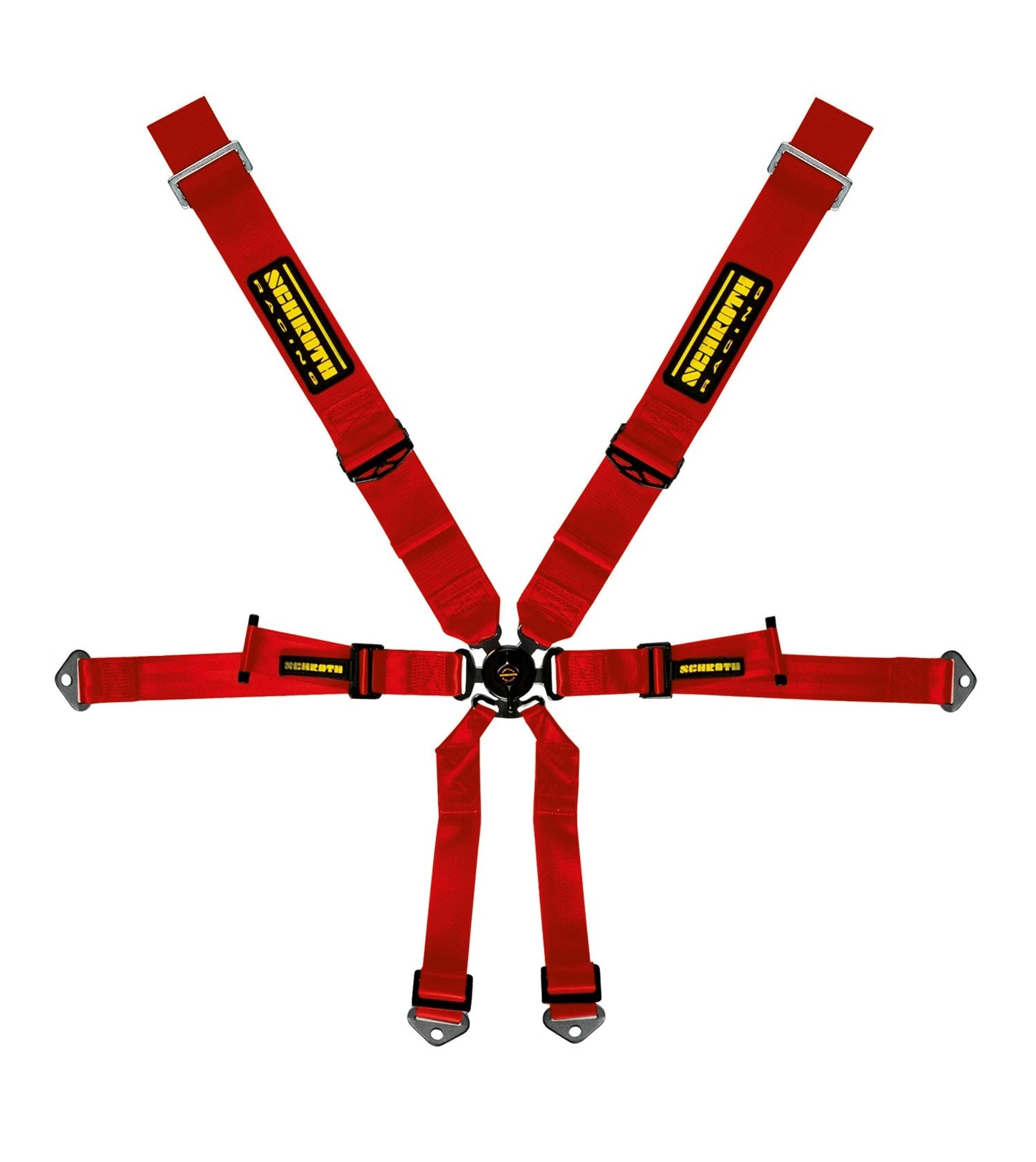SCHROTH 94650-2 SEAT BELT PROFI 6-POINT 3X2 RED FOR PORSCHE (991)