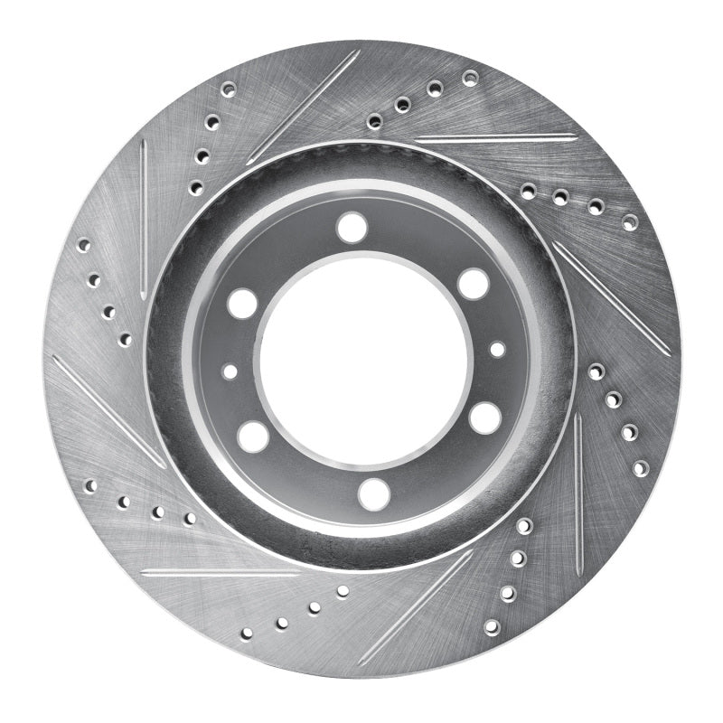 DFC 05-23 Toyota Tacoma Front Right Drilled & Slotted Silver Brake Rotor