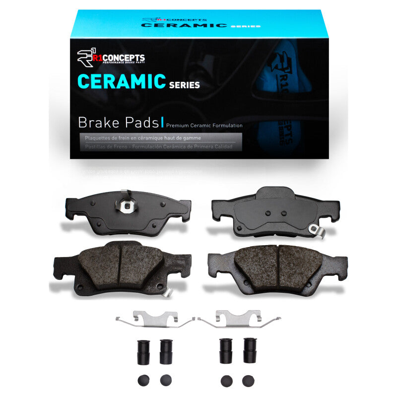 R1 Concepts R1 2011-2025 Dodge Durango Rear R1 Ceramic Pads & Hardware Kit