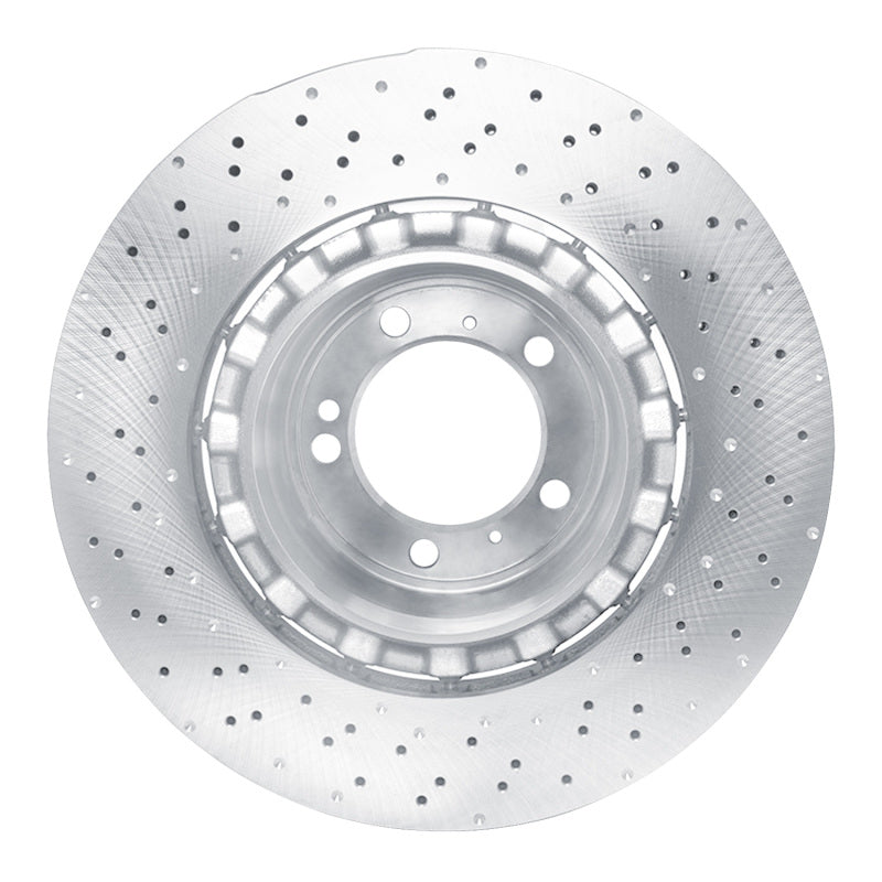 DFC 15-17 Porsche 911 Right Rear Drilled Hi-Carbon Alloy Geomet Coated Rotor