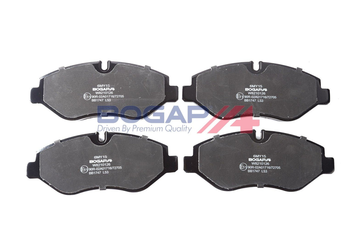 BOGAP W8210126 Brake Pad Set, Disc Brake