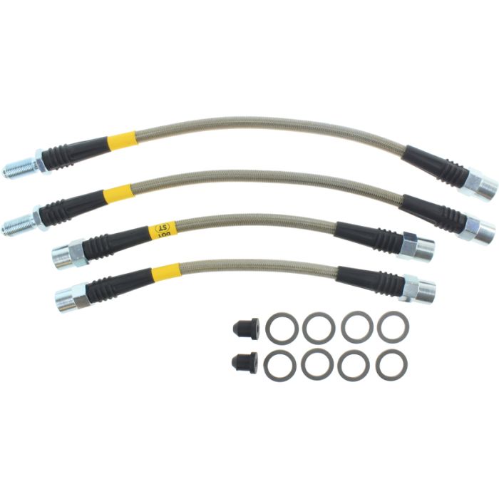 StopTech 950.34527 - Stainless Steel Brake Lines; Rear