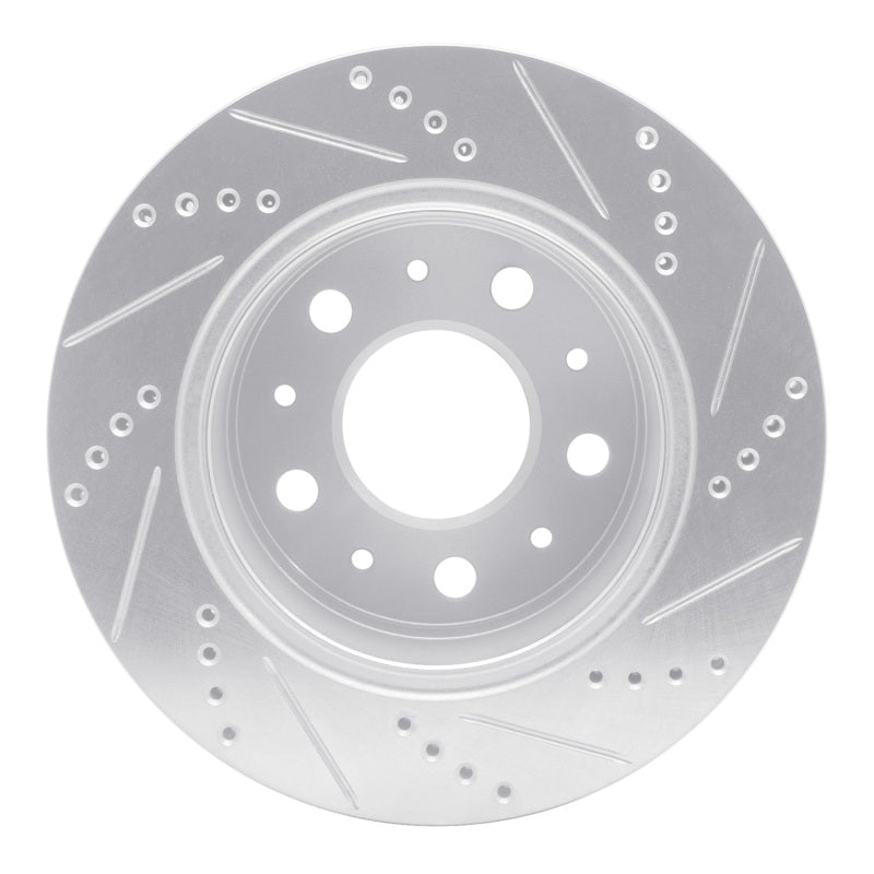 R1 Concepts R1 14-21 Ram Promaster 2500 Rear Left Drilled & Slotted Silver Brake Rotor