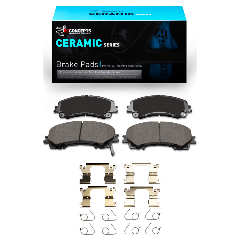 R1 Concepts R1 2014-2025 Infiniti Q50 Front R1 Ceramic Pads & Hardware Kit