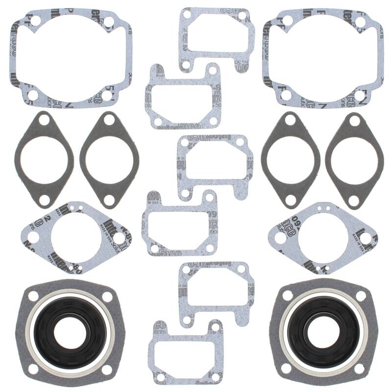 Vertex Pistons Vertex Gaskets 74-75 Arctic Cat Lynx/Pantera (Kawasaki) FC/2 Complete Gasket Kit w/ Oil Seals