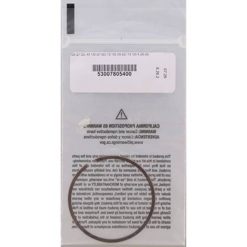 Vertex Pistons Vertex Piston 12-22 TM EN 125 125cc Replacement Rings - Single