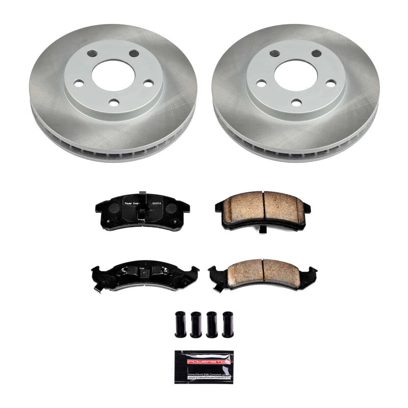 PowerStop Power Stop 94-96 Pontiac Trans Sport Front Semi-Coated Rotor Kit