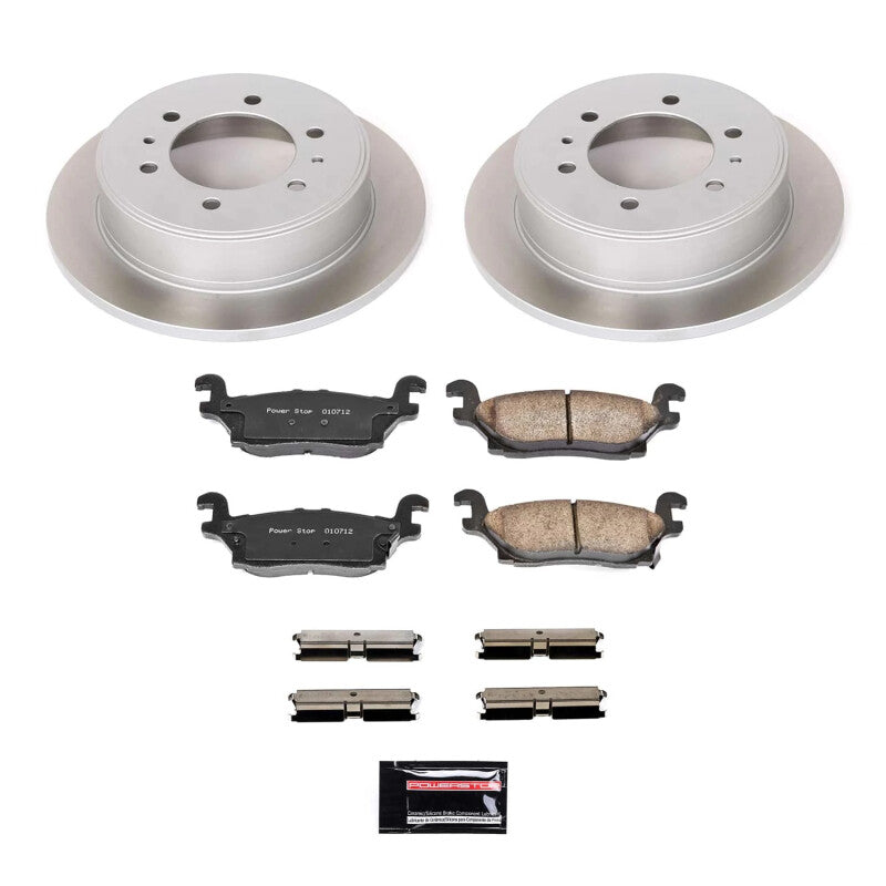 PowerStop Power Stop 09-10 Hummer H3T Rear Semi-Coated Rotor Kit