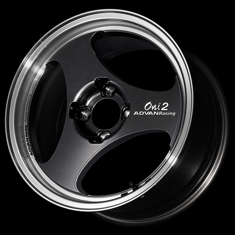 Advan ONI2 14x6.0 / +38 Offset / 4x100 / 63mm Bore / Machining and Black Gunmetallic