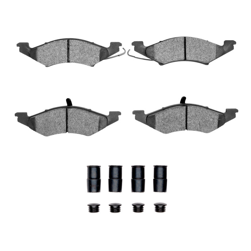 R1 Concepts R1 83-94 Ford EXP Front Semi Met Pads & Hardware Kit