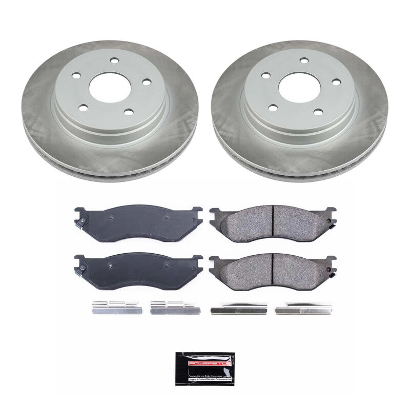 PowerStop Power Stop 2002 Dodge Ram 1500 Front Semi-Coated Rotor Kit