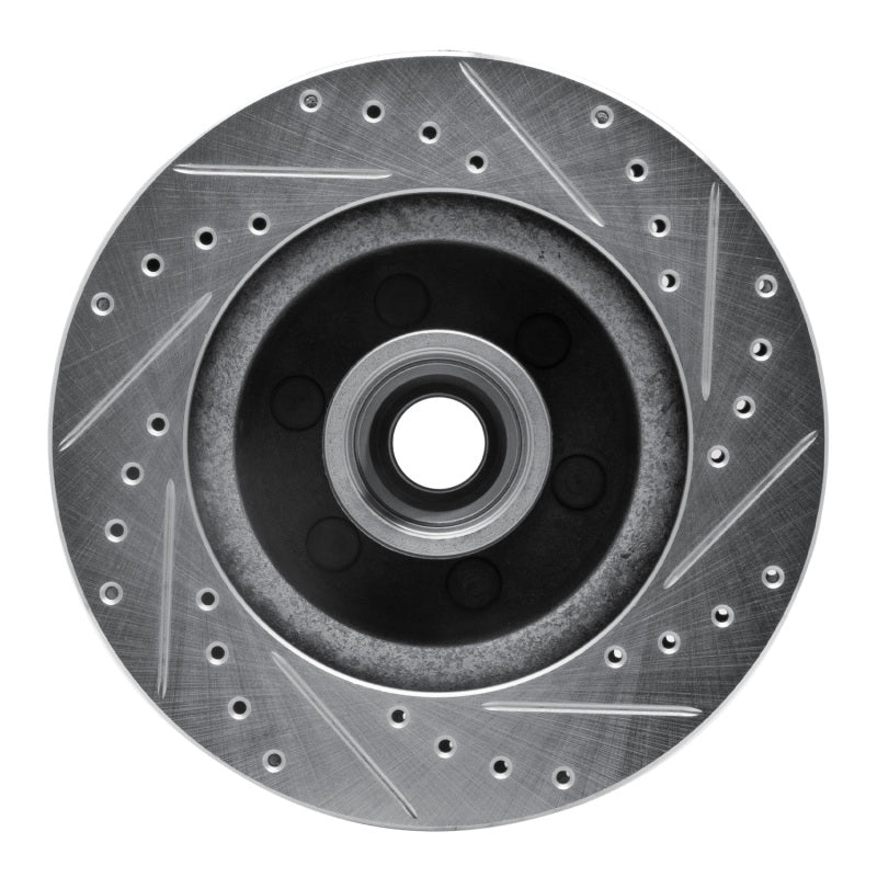R1 Concepts R1 91-96 Dodge DAKOTA RWD Front Left Drilled & Slotted Silver Brake Rotor
