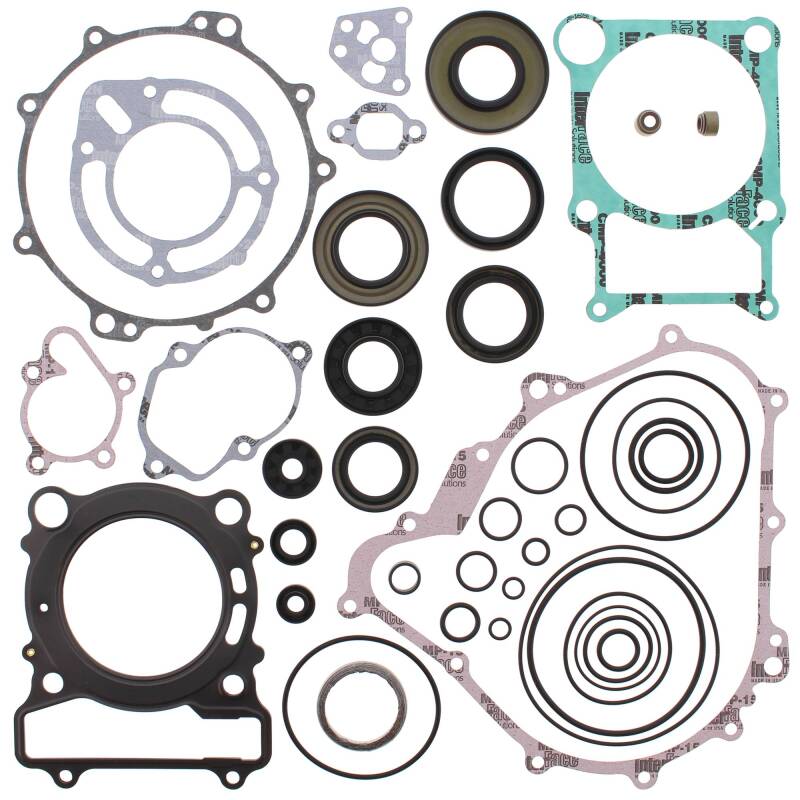 Vertex Pistons Vertex Gaskets 07-08 Yamaha YFM400 Grizzly IRS Complete Gasket Kit w/ Oil Seals