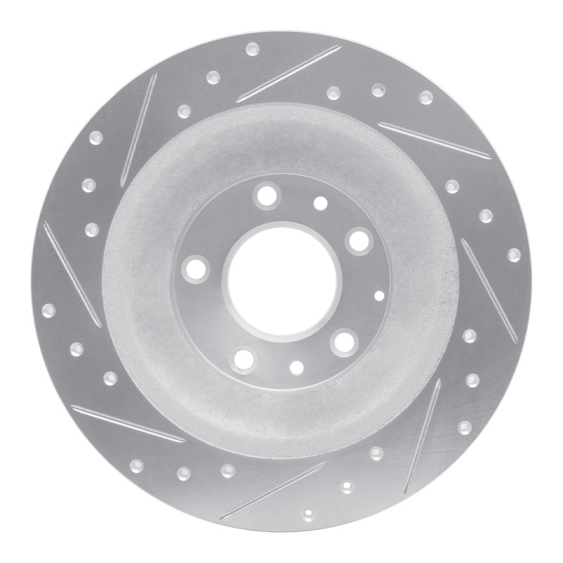 R1 Concepts R1 06-07 Mazda 6 Rear Right Drilled & Slotted Silver Brake Rotor
