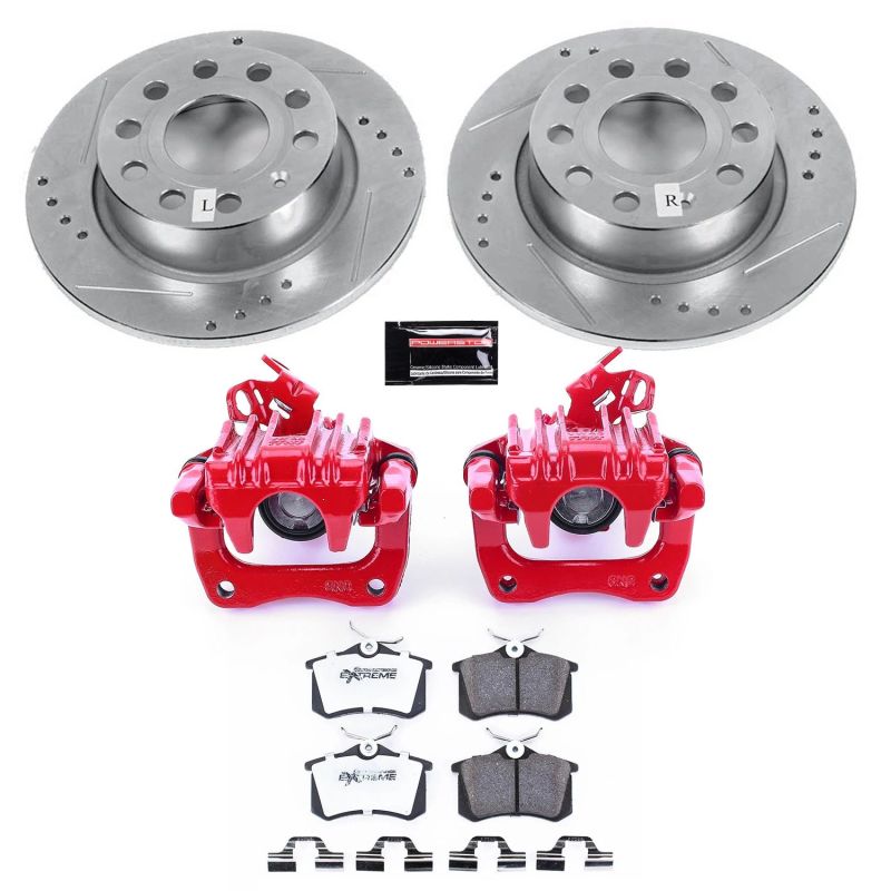PowerStop Power Stop 10-13 Audi A3 Rear Z26 Street Warrior Brake Kit w/Calipers