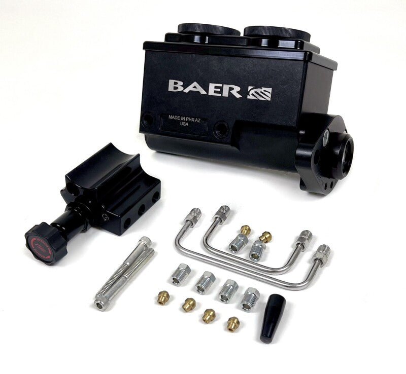 Baer Brakes GM/Ford 1-1/8in Bore Remaster 2-Bolt Master Cylinder Kit - Black