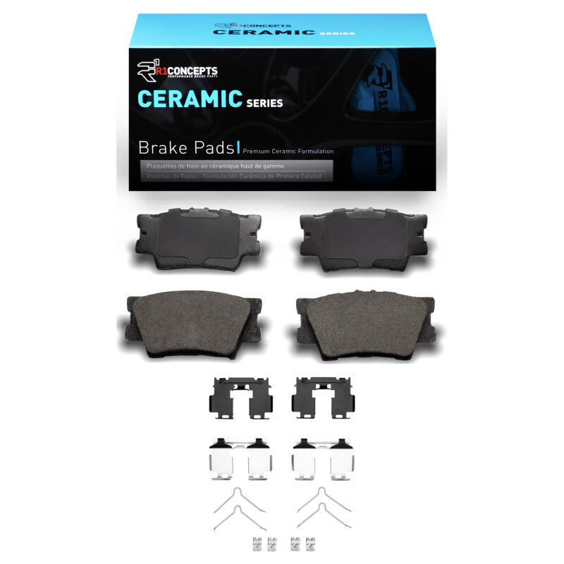 R1 Concepts R1 2006-2018 Lexus HS250H Rear R1 Ceramic Pads & Hardware Kit