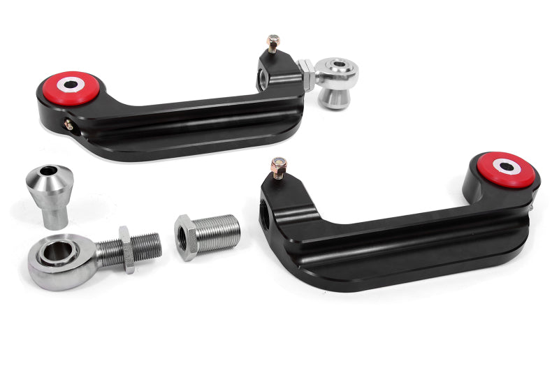 BMR Suspension BMR 15-18 S550 Mustang Billet Aluminum Camber Links Adjustable (Poly/Rod ends) - Black Anodized