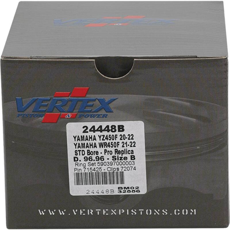 Vertex Pistons Vertex Piston 21-23 Yamaha WR 450 F 450cc Forged Replica Piston Kit